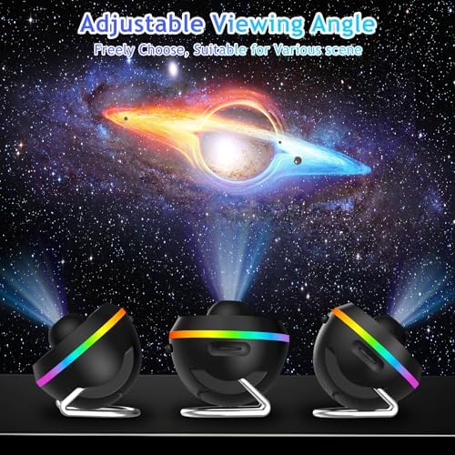 ALLOMN 13 in 1 Galaxy Projector for Bedroom, Planetarium Star Projector with 13 Film Discs & 6 RGB Light Effects, Starry Sky Projectors Planetarium Night Light with Timer for Adults Kids Birthday