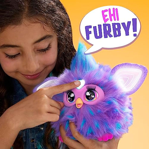 Furby Viola, giocattolo di peluche interattivo - Versione Italiana