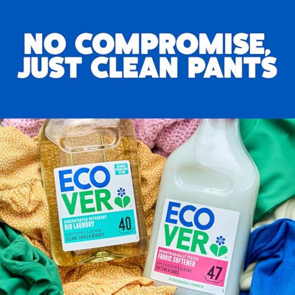 Ecover Concentrated Non-Bio, Laundry Detergent Refill, Laundry Washing Liquid, Lavender and Sandalwood, 142 Washes, 5L