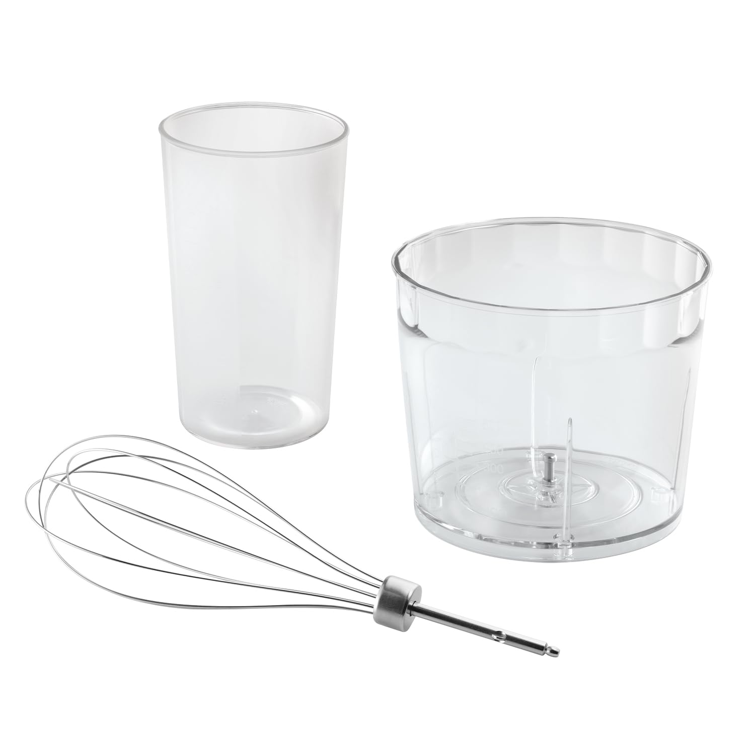 Russell Hobbs Desire 3 in 1 Electric Hand Blender, Fruit & Veg Mini Chopper & Whisk attachment, Stainless steel blending leg, whisk & blades, 500ml capacity chopping bowl & 700ml beaker, 500W, 24702