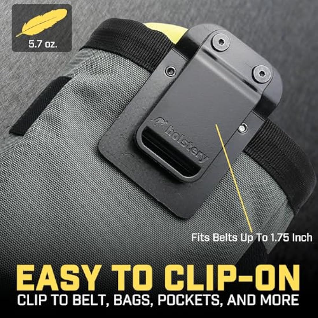 Joey Pouch | Clip-On Tool Belt Bag for Tools, Screws, and Nails - Great for an Electrician, HVAC Tech, Plumber, Carpenter, Contractor, Handy Man, and Any Tradesperson Who Wears a Small Utility Pouch