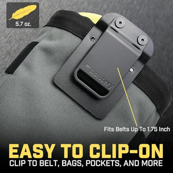 Joey Pouch | Clip-On Tool Belt Bag for Tools, Screws, and Nails - Great for an Electrician, HVAC Tech, Plumber, Carpenter, Contractor, Handy Man, and Any Tradesperson Who Wears a Small Utility Pouch