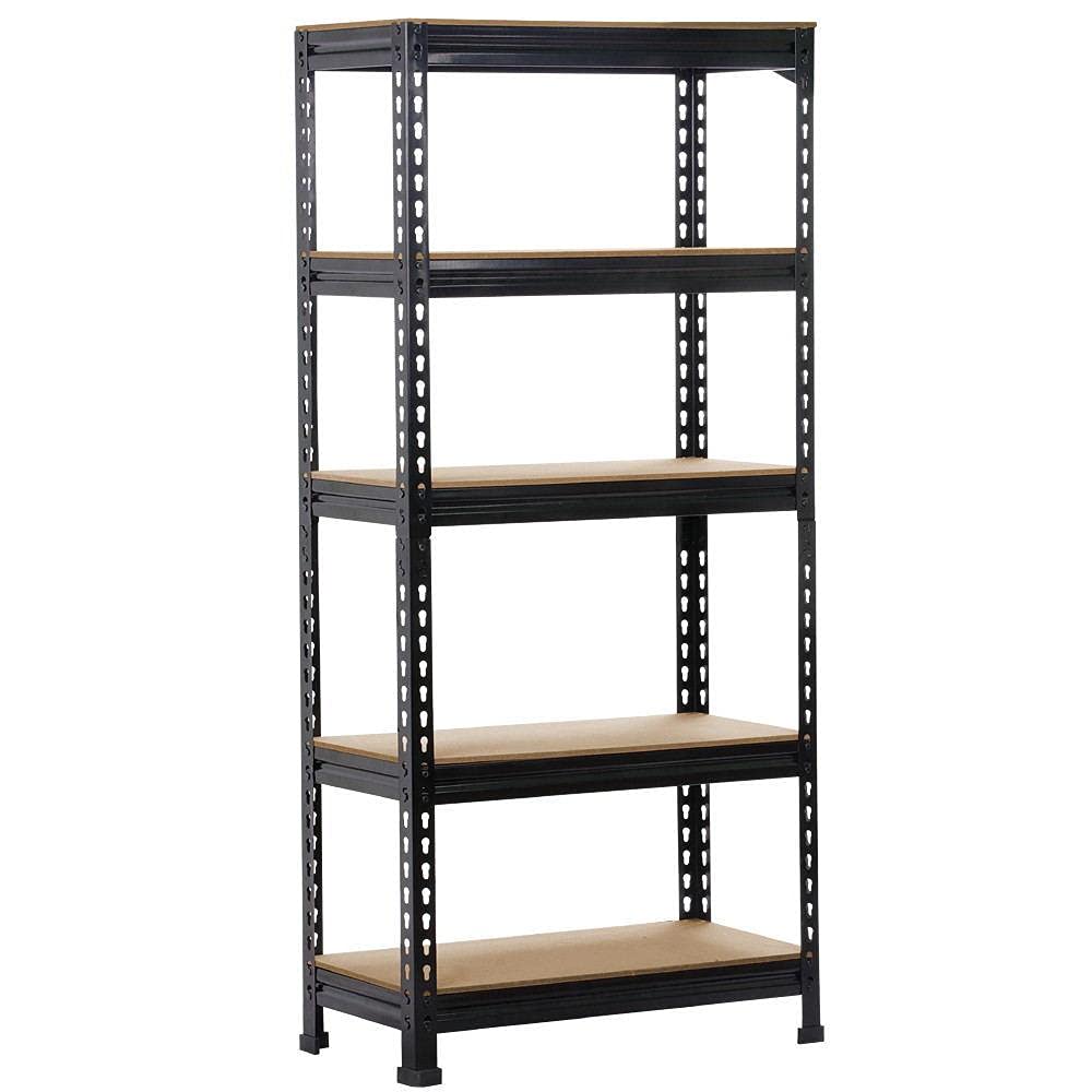 Yaheetech 5 Tier Garage Shelving Units, Heavy Duty Racking shelves, 150KG Per Shelf/750KG Capacity, 70cmx30cmx150cm（LxWxH,Dark Gray