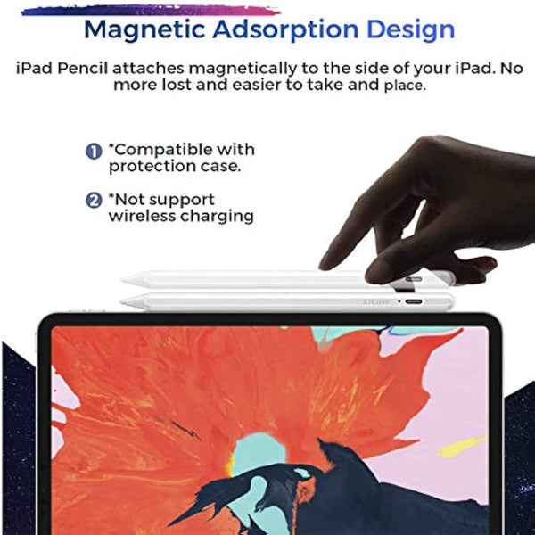 Stylus Pen for iPad with Palm Rejection,Active Pencil Compatible (2018-2020) Apple iPad Pro (11/12.9 Inch),iPad 6th/7th Gen,iPad Mini 5th Gen,iPad Air 3rd Gen for Precise Writing/Drawing