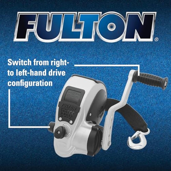Fulton Unisex Fulton FW20000101 F2 Single Speed Winch 2000 , Silver & Black, boat length - max feet none weight ma UK