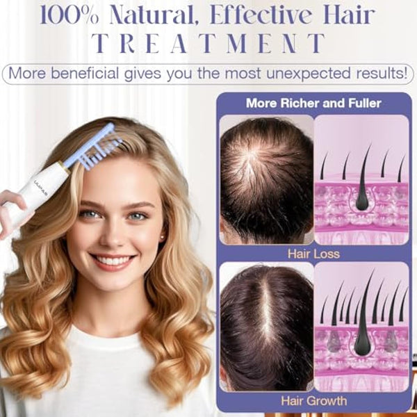 High Frequency Wand - UUPAS 6 Blue Light Argon and Neon Gas Acne HF Facial Machine - High Frequency Skin Therapy Device for Hair Loss, Skin Tightening, Spot Wrinkle Remover, Body Care Facial Massager