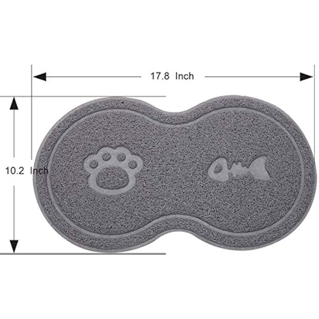 SunAter Silicone Pet Feeding Mat, Feeding Bowl Mat Waterproof Non-slip Pet Food PVC Mat for Cats and Dogs