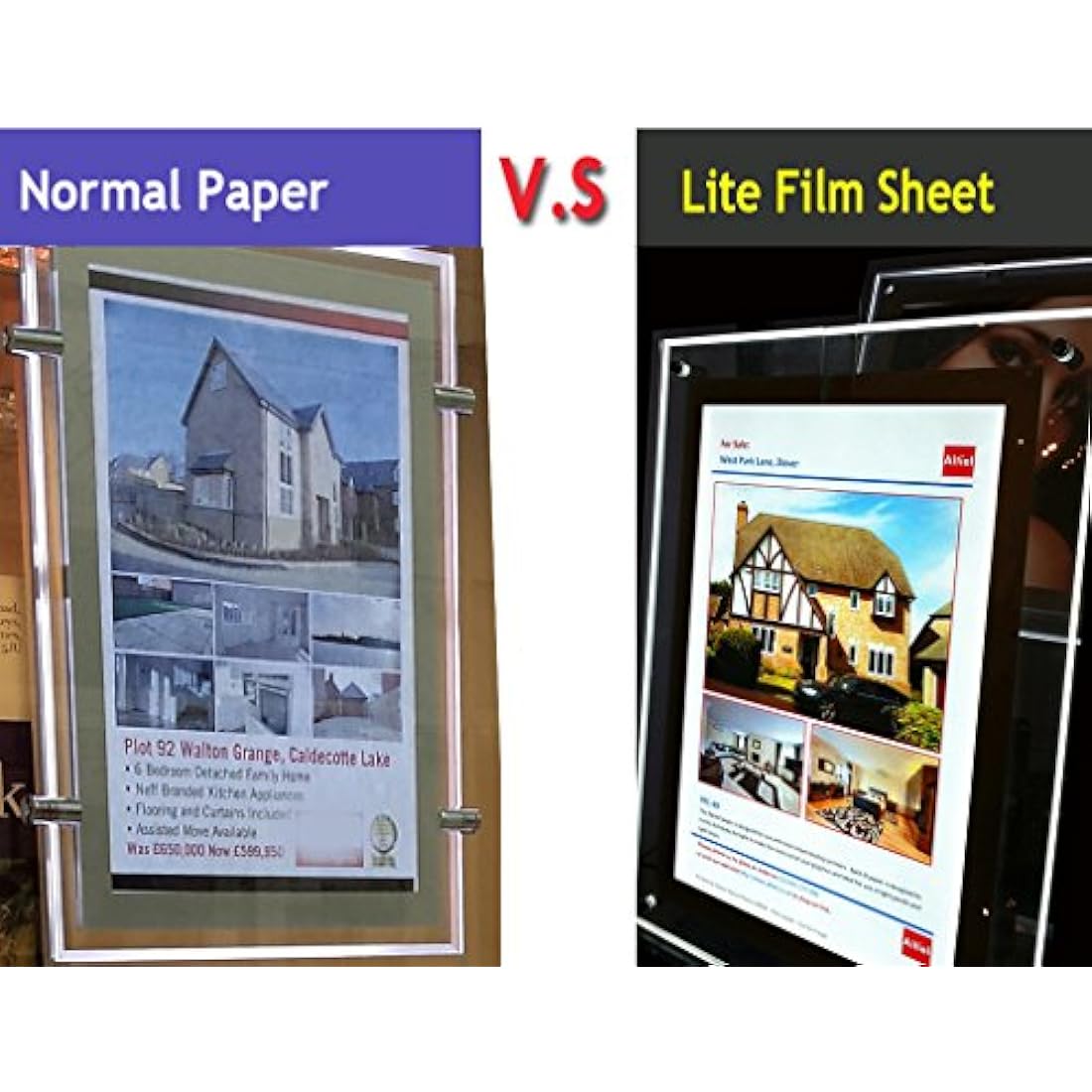 RTL49 - A3 x 50 Sheets of Back Lite Film for Any Inkjet & Laser Printers or Laser Copiers. Back lit Paper Sheet for LED Pocket Displays or LED Lightboxes. Backlit Film for LED Window Displays.