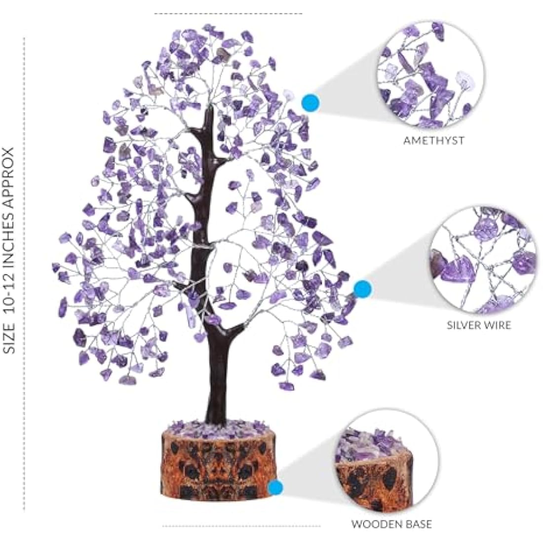 Amethyst Crystals, Artificial Tree, Money Trees, Crystals And Stones, Desk Decorations For Women Office, Feng Shui Decor, Meditation Crystals, Housewarming Gifts, Spiritual Gifts For Women, Gem Tree