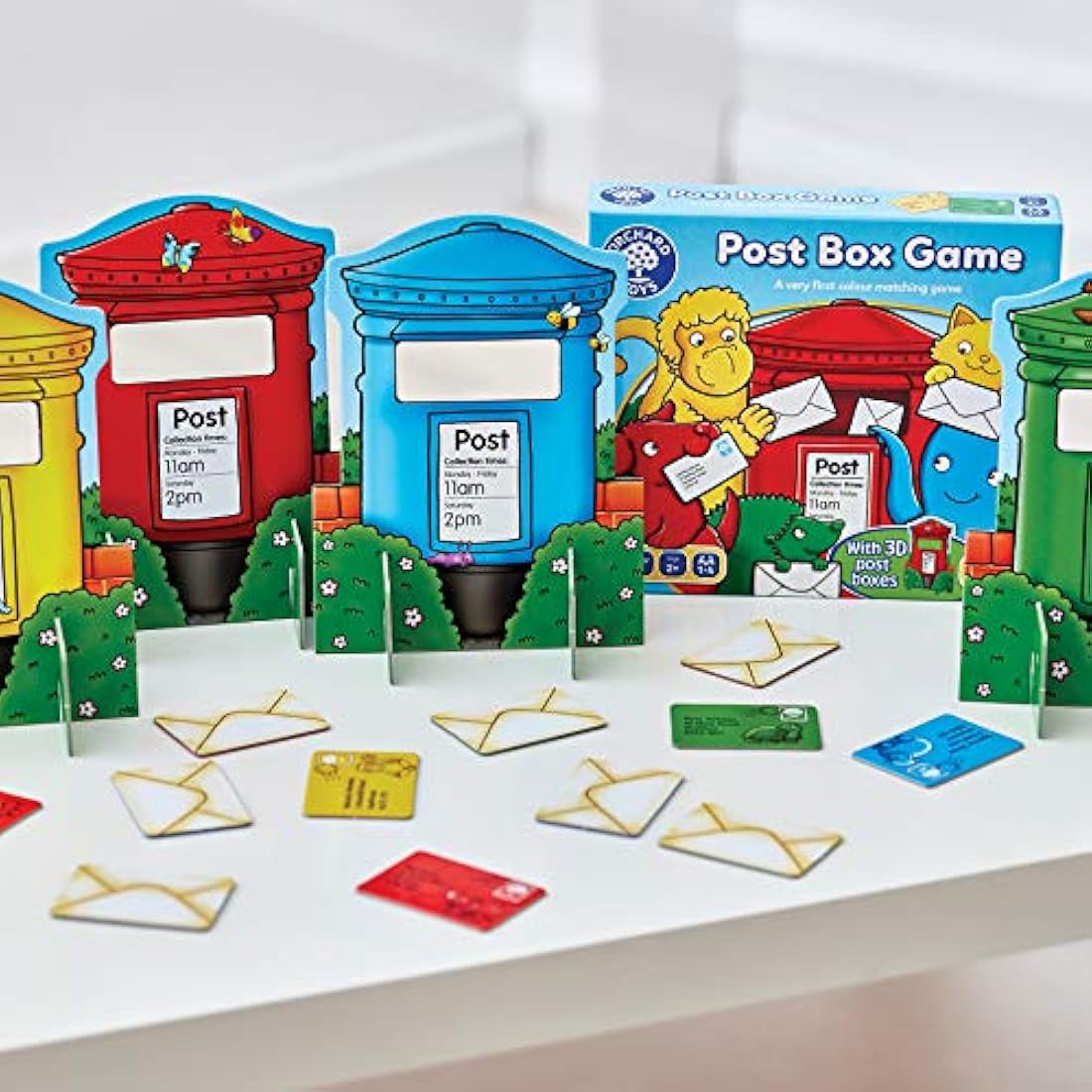 Orchard Toys Post Box Game, A Fun Posting and Matching Game for Learning Colours, Educational, Family Game Perfect for kids from Age 2+