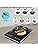 AMZCHEF Single Induction Cooker, Ultra-thin Induction Hob with Fashion Look, 10-level Power and Temperature Control, Black Frosted Glass Panel, Touch Sensor, 3-hour Timer, Safety Lock