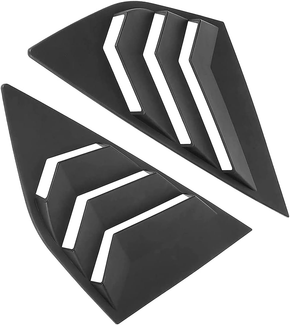 Louvers Car Rear Window Blinds Side Tuyere Louvers Vent Compatible for Focus ST RS MK3 Hatchback 2012-2018 Louver Accessories (Matte Black)