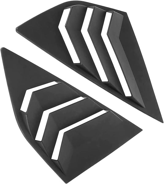 Louvers Car Rear Window Blinds Side Tuyere Louvers Vent Compatible for Focus ST RS MK3 Hatchback 2012-2018 Louver Accessories (Matte Black)