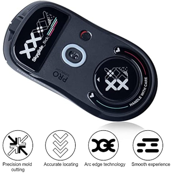 JakeTsai Smoothest Mouse Feet Made of Ultra Flawless Glass, Ultra Fast and Smooth Professional Mouse Upgrade Kit Compatible with Logitech G Pro X Ultralight Gaming Mouse