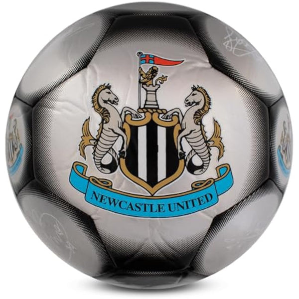 Hy-Pro Officially Licensed Classic Signature Football - Metallic, Size 5, Training, Match, Merchandise, Collectible For Kids and Adults