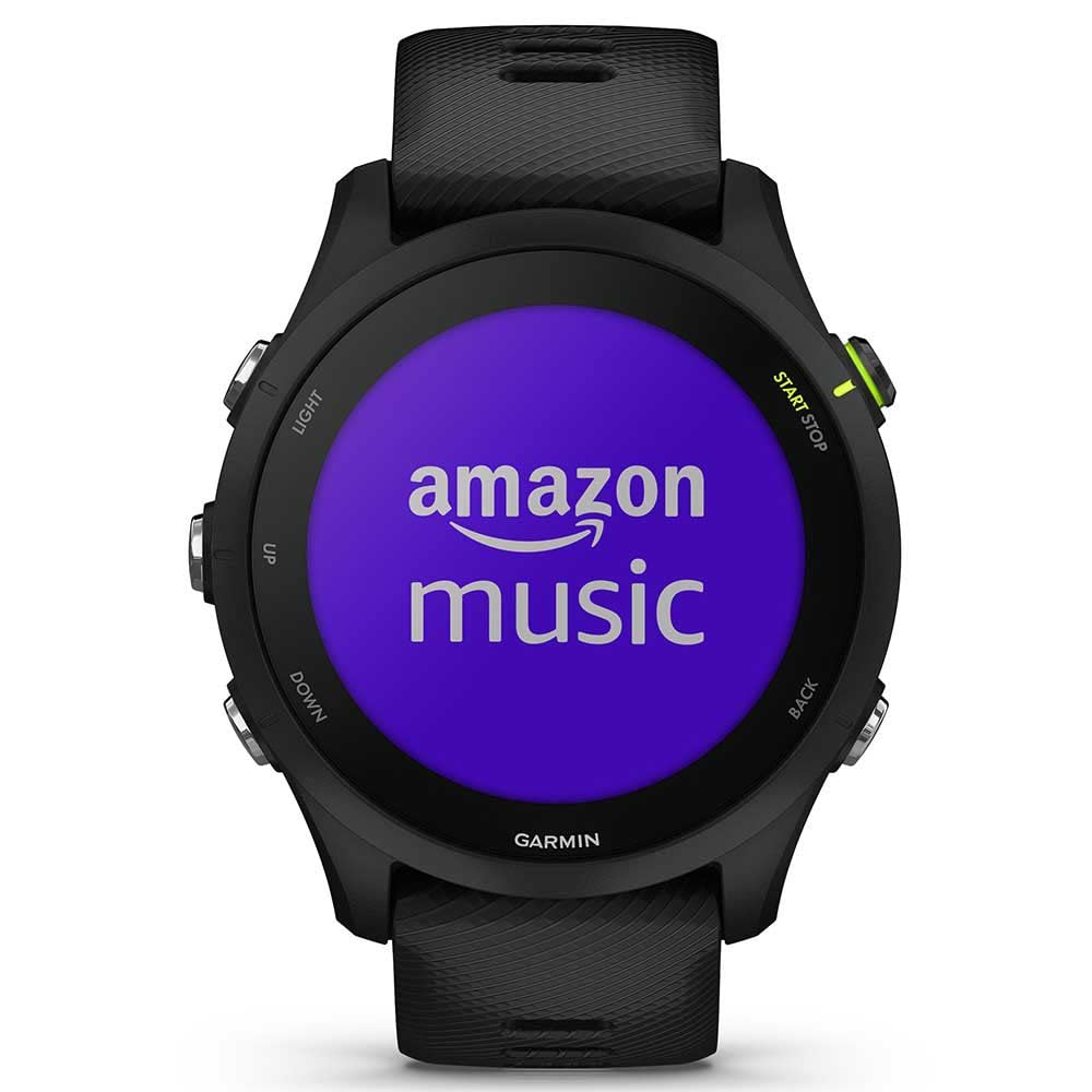 Garmin Forerunner 255 Music GPS 46mm Running Smartwatch, Lightweight, Music Storage, Advanced Training & Insights, Safety & Tracking Features, up to 14 days Battery Life, Whitestone