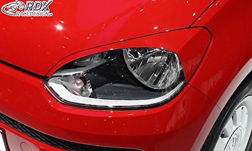 RDX Racedesign Head light spoilers compatible with Volkswagen Up! 2011- (ABS)