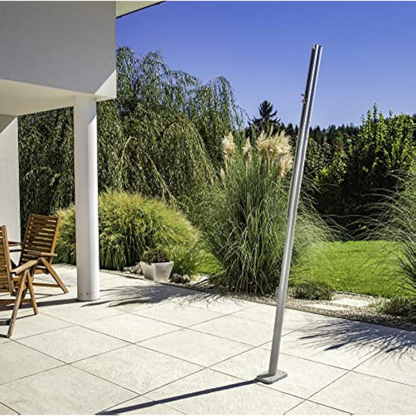 Windhager 10703 Premium Sun Sail Pole Height Adjustable Steel Pole for Sun Sail Rustproof Mast Height Max. 242.5 cm