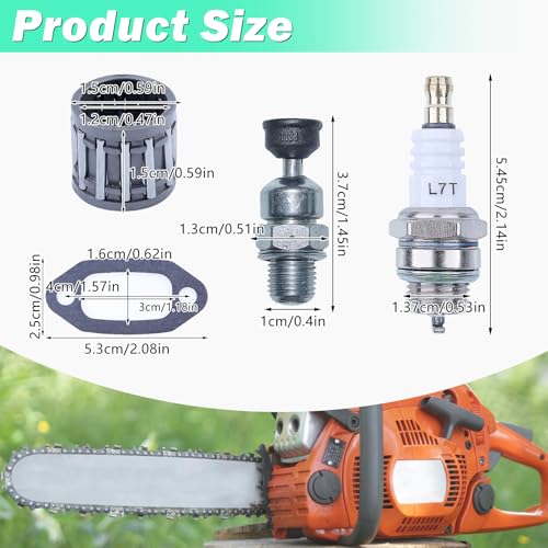 Adefol 52mm Cylinder Piston Needle Bearing Kit For Husqvarna 268 272 272XP 268XP 61 268K Chainsaw