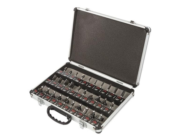 Trend 30 Piece Router Bit Starter Set, 1/4 Inch Shank, Tungsten Carbide Tipped, Aluminium Case Included, SET/SS31X1/4TC
