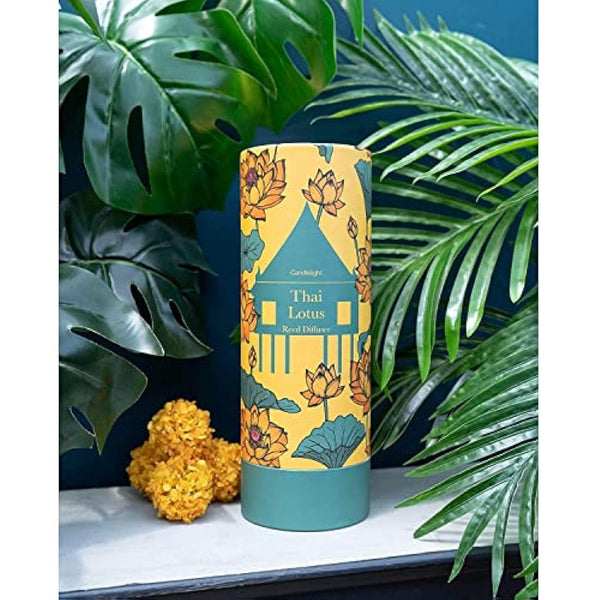 150ml Glass Reed Diffuser With Thai Lotus Flower Scent | Home Fragrance Reed Diffuser Set | Scented Oil Room Diffuser - Aroma Gift