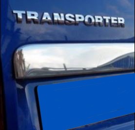 For VW T5 Transporter Stainless Steel Number Plate Trim Barndoor | Van-X