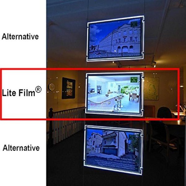 RTL49 - A3 x 50 Sheets of Back Lite Film for Any Inkjet & Laser Printers or Laser Copiers. Back lit Paper Sheet for LED Pocket Displays or LED Lightboxes. Backlit Film for LED Window Displays.