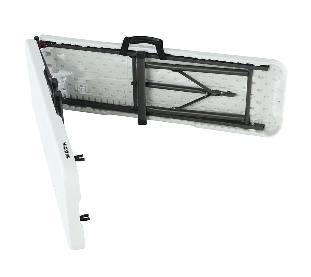 LIFETIME 80305 6 Ft/1.83 m Fold in Half Bench, White, 9.8 cm*96.0 cm*30.5 cm