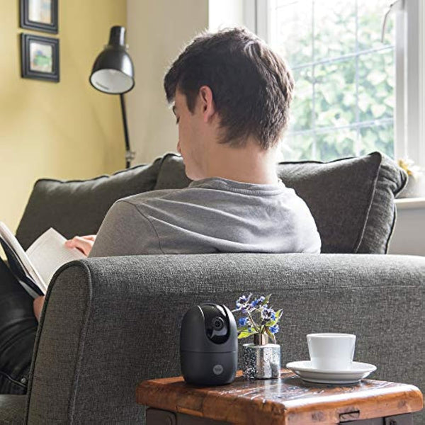 Yale SV-DPFX-B - Indoor Wi-Fi Camera - Pan and Tilt - Motion Detection - Two Way Talk - Privacy Mode - HD Live Viewing - Works With Google and Alexa, Black