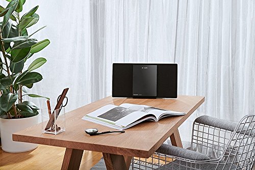 Panasonic SC-HC200EB-K Modern HiFi System with FM Radio, 20W Speaker and CD Player, Bluetooth, USB playback, Black
