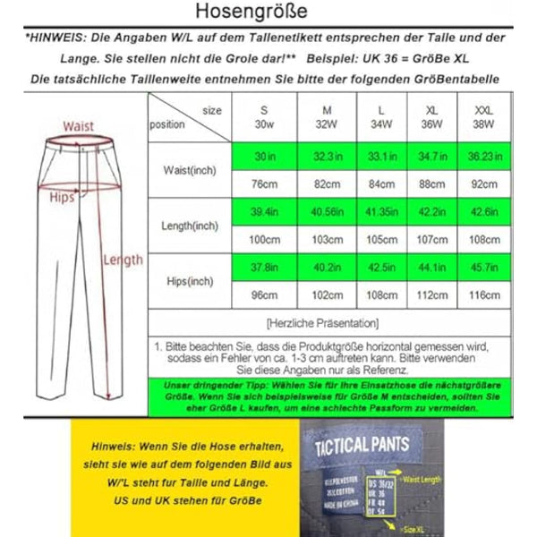 H Welt EU Mens Military Pants with Knee Pads for Strategy Game Airsoft Paintball Shooting Combat