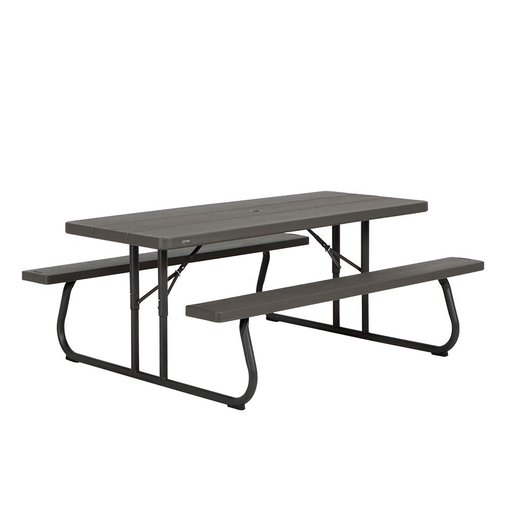 LIFETIME 60112 6 ft (1.83 m) Picnic Table (brown)