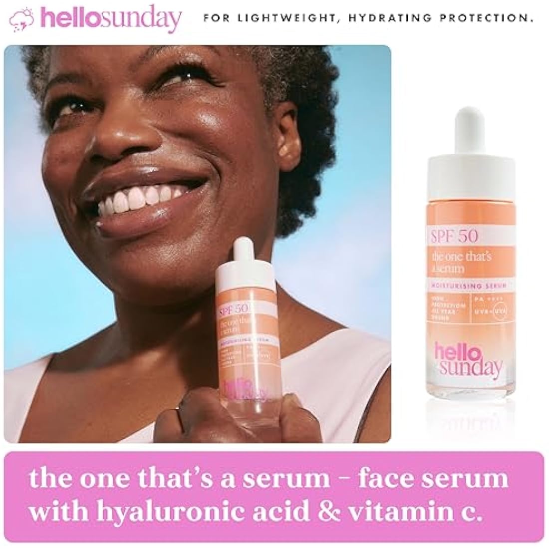 Hello Sunday The Everyday Essentials Bestsellers Kit | SPF Protection for Face, Lips & Hands with Hyaluronic Acid & Vitamin C