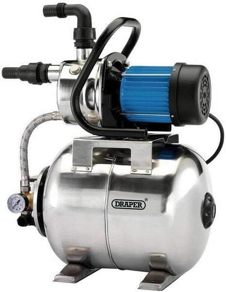 Draper 98915 Stainless Steel Booster Pump (800W), Silver