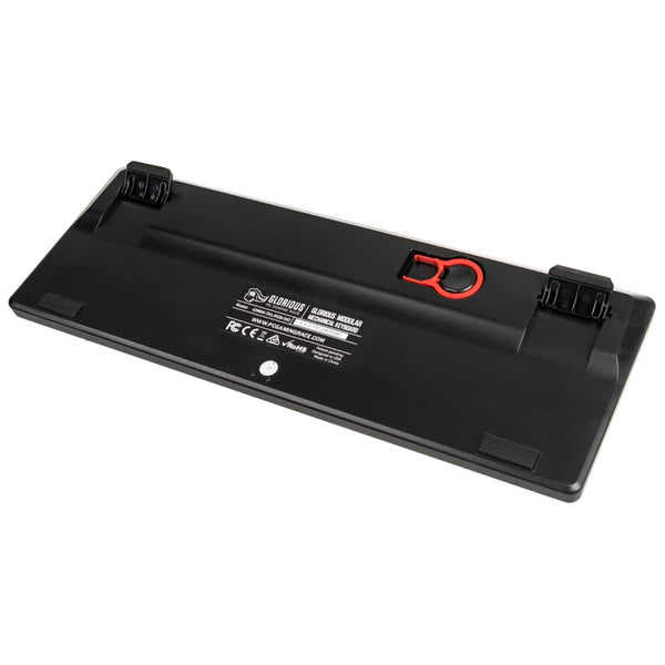 Glorious Gaming GMMK Compact 60%, Barebones (Frame Only) - Mechanical Gaming Keyboard, Per Key RGB, Hotswap & Customisable, International/ISO Layout - Black