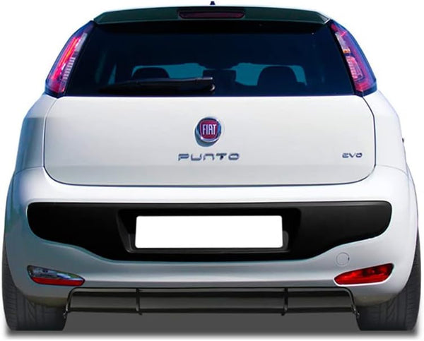 RDX Racedesign RDHAD3006 Diffuser 'Rear Bumper Skirt Fiat Punto Evo 2009' (ABS), Black