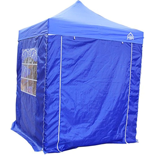 All Seasons Gazebos 2x2m Heavy Duty Fully Waterproof Pop up Gazebos and 4 Side Walls - Royal Blue
