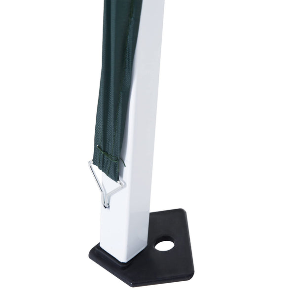 Outsunny 3 M x 3 M Base/ 2.5 M x 2.5 M Top Pop Up Gazebo, One Person Setup Instant with Carry Bag, Height Adjustable Slant Leg Party Tent Instant Event Shelter for Garden, Patio, Black