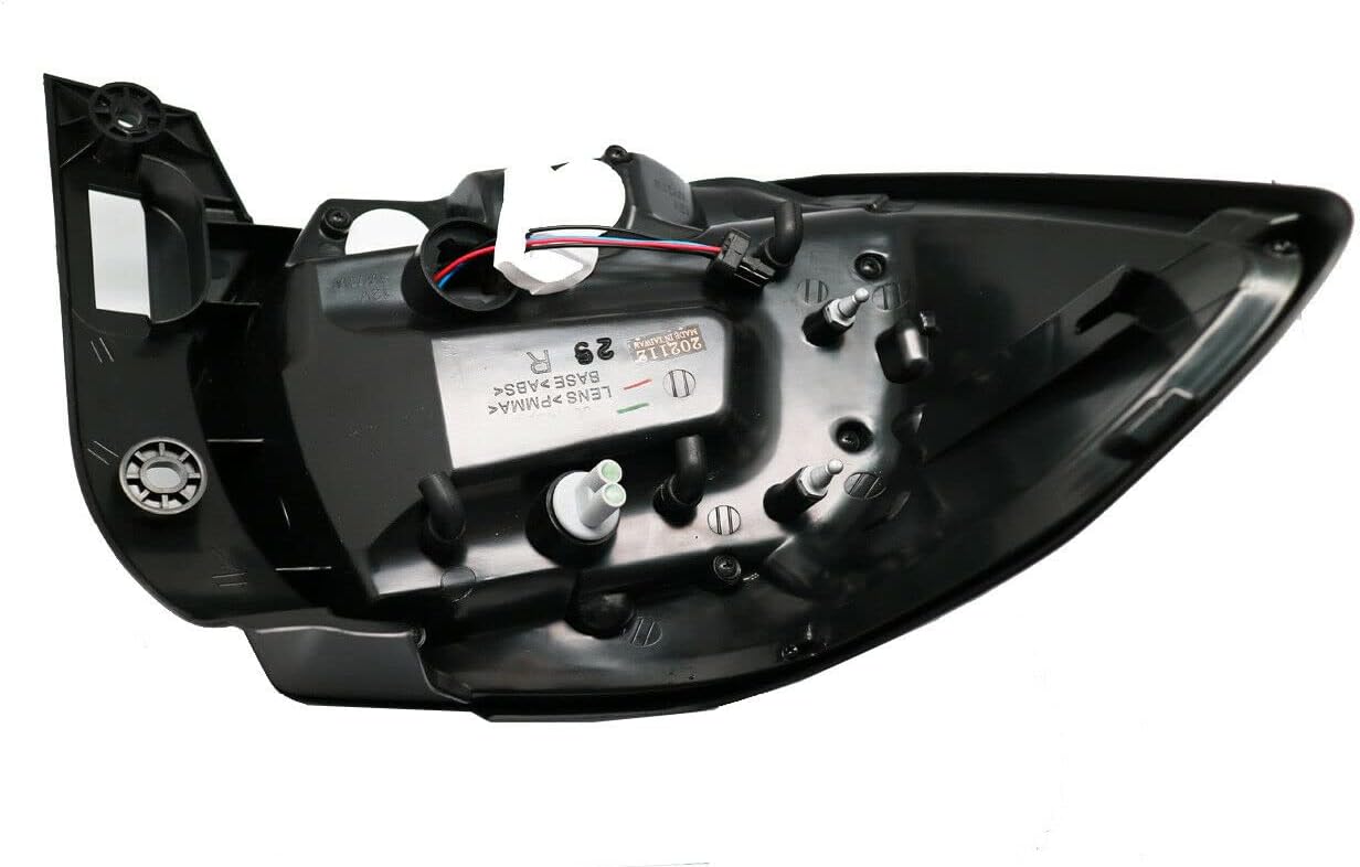 GAZOZ PERFORMANCE Exterior Accessories - LED Tail Lights C Shape Bar R+L Compatible With Subaru Crosstrek 2012-2017 XV & Imprera - Black Smoke Lens Black Base