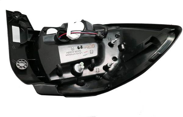 GAZOZ PERFORMANCE Exterior Accessories - LED Tail Lights C Shape Bar R+L Compatible With Subaru Crosstrek 2012-2017 XV & Imprera - Black Smoke Lens Black Base