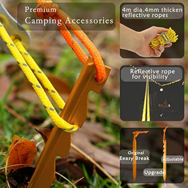 4.5X4.5m Large Camping Tarp Tent Ultralight Waterproof Mutifunctional Awning Hexagon Tarpaulin Shelter for Car Bushcraft Hammock Backpacking Outdoor