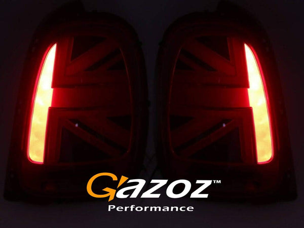 GAZOZ PERFORMANCE LED Tail Lights For 2014-2018 Cooper F56 UK UNION JACK LCI RED Lens