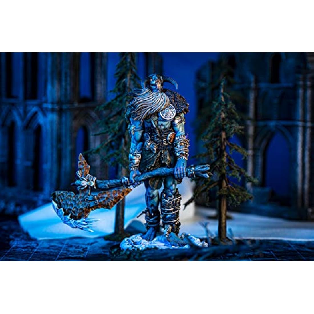 Epic Encounters: Caverns of the Frost Giant - RPG Fantasy Roleplaying Tabletop Game with HUGE Boss Miniature, Double-Sided Game Mat, & Game Master Adventure Book with Monster Stats, 5E Compatible