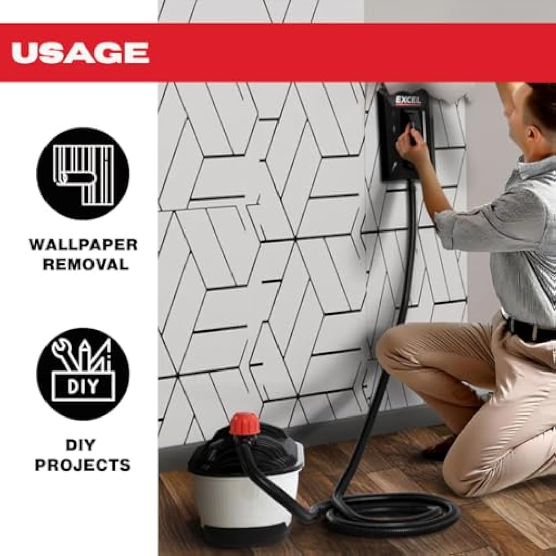 Excel 2000W Electric Wallpaper Steamer Stripper 240V