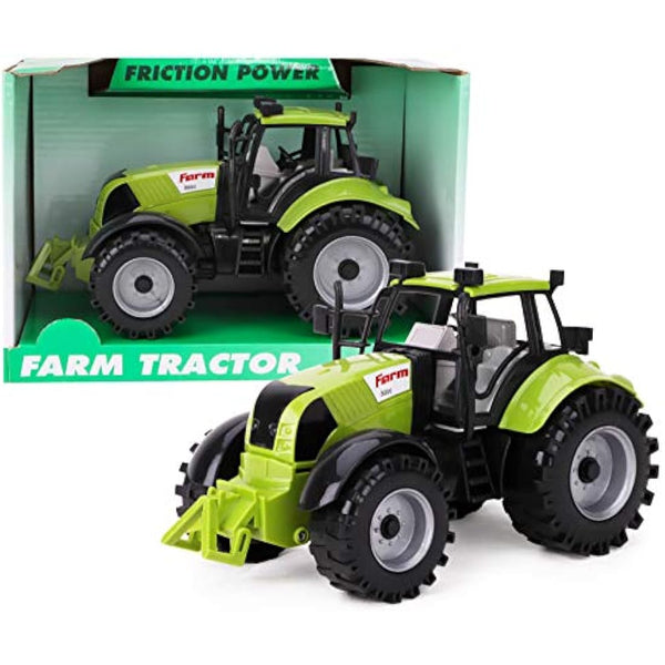 Toyland Farm Tractor Friction with Opening Hood - Available in Pink, Red and Green