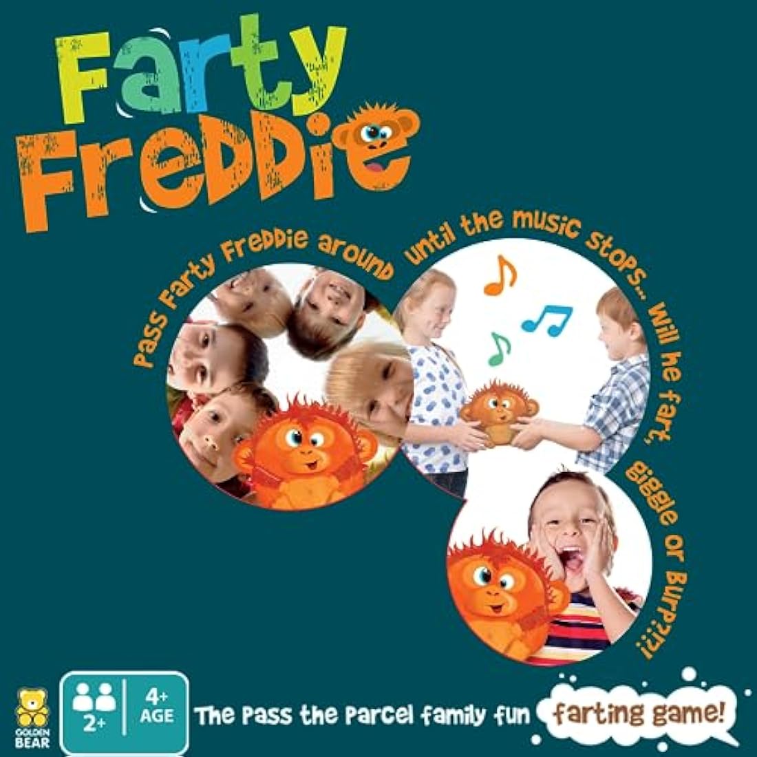 FARTY FREDDIE - Pass The Parcel Game & Fart Marchine in one, Hilarious Funny Game, kids game for 4-9yrs