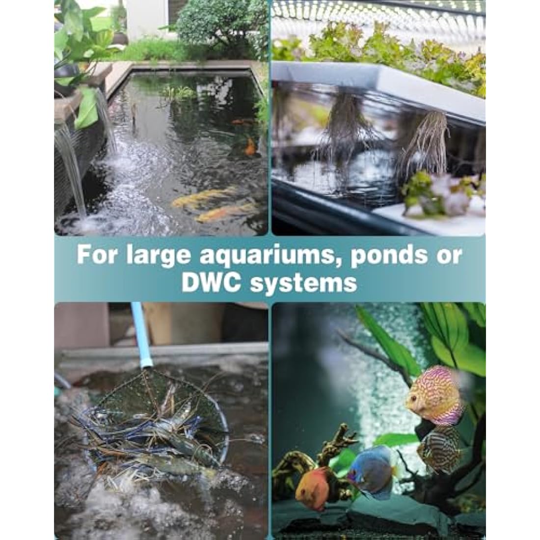 Pawfly Aquarium Air Stone for Large Air Pump 30 cm Fish Tank Air Stone Bubbler Cylindrical Bubble Release Tool Oxygen Diffuser for Large Fish Tanks Outdoor Garden Ponds and DWC Systems, 2 Pack