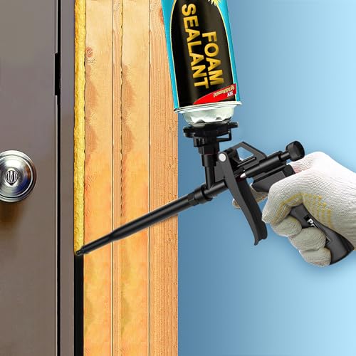 Foam Gun, Preciva Black Professional Expanding Heavy Duty Expandable Spray Application Applicator Caulking Foaming Guns