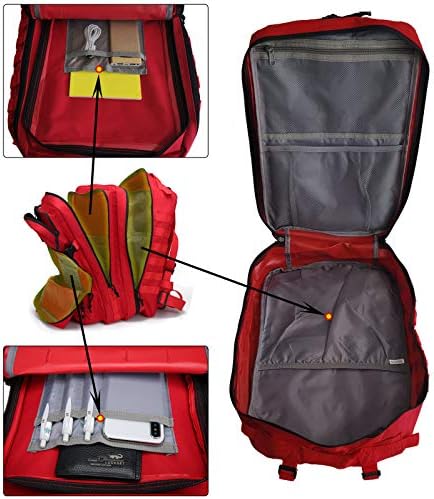 Doshwin 40L Military Backpack Tactical Army Assault Pack Molle Camo Rucksack for Camping Trekking Travel Hiking