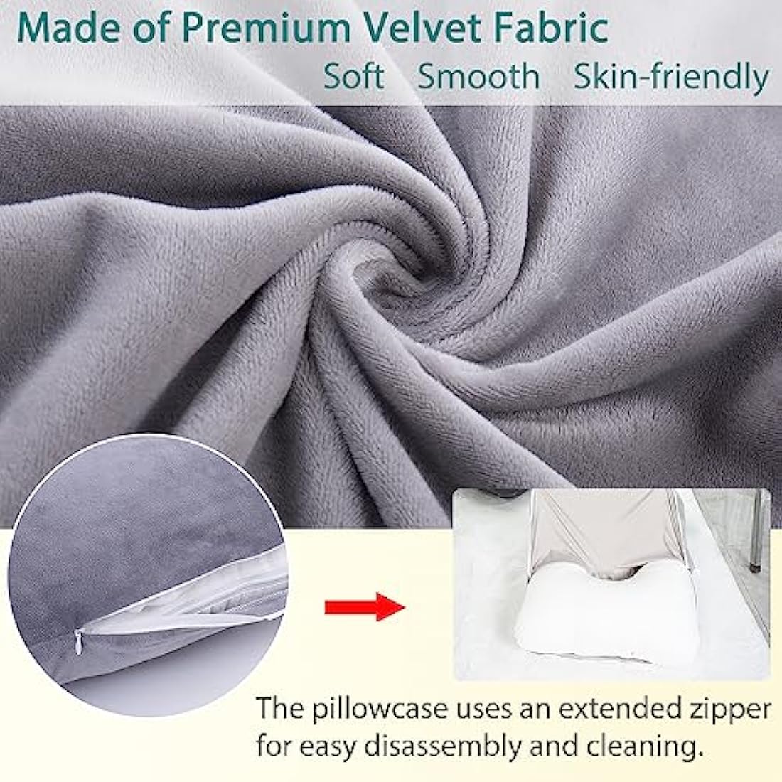 AS AWESLING Pregnancy Pillow, U Shaped Full Body Pillow, Nursing, Support and Maternity Pillow for Pregnant Women with Removable Cover (Dark Grey)